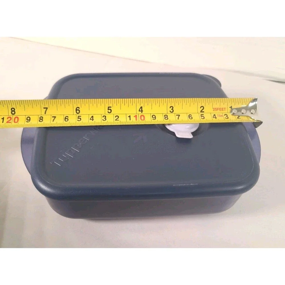Tupperware 3385A-3 2.5 Cup Blue Vented Storage Container & Lid 7386A-5